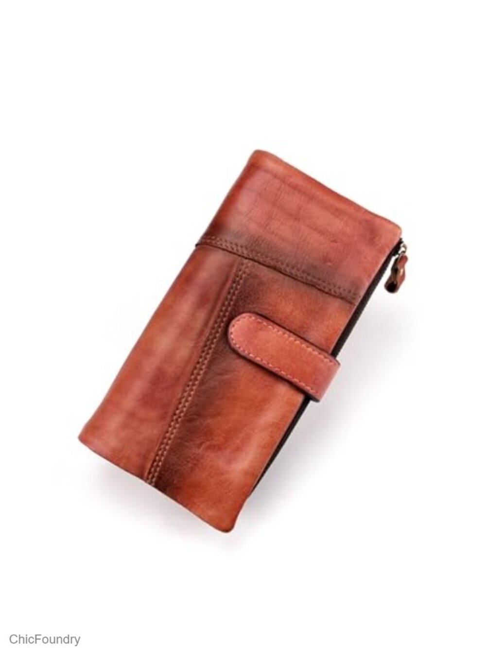 Genuine Leather Long Wallet RFID Blocking Women Clutch Purse Checkbook Holder